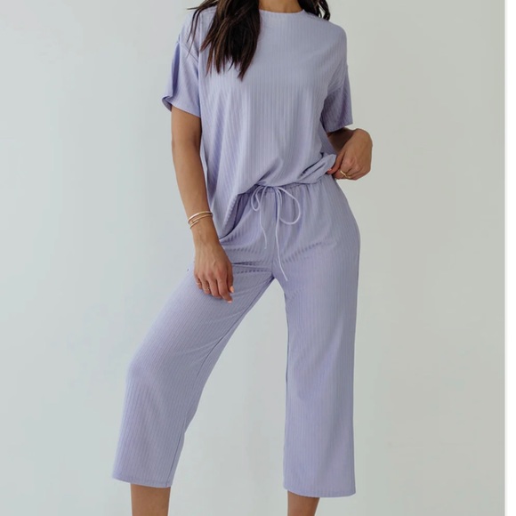 NWT Ribbed Wide Leg Set - Picture 2 of 4